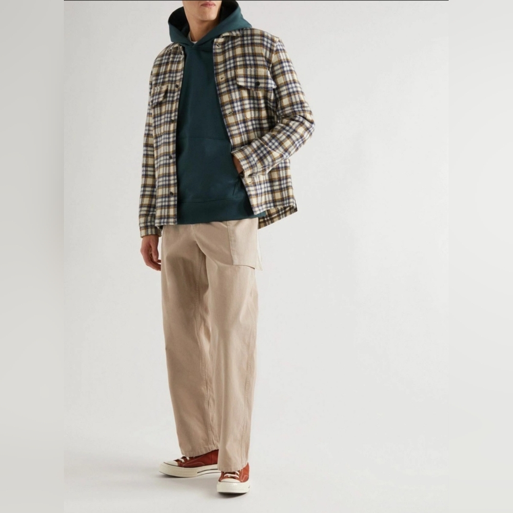 A.P.C. x Jean Touitou Booster Straight- Leg Cargo Trousers in Beige. Size M